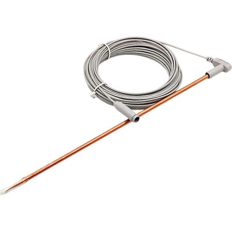 Tige de mise à la terre en cuivre avec fil de terre femelle de 12 m (40 pi) - Kit de tige de mise à la terre portable pour la mise à la terre de produits. (1/4)