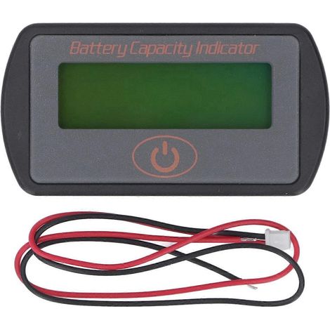 Batteriemessgerät, leicht, klein, tragbar, LCD-Display, Batteriekapazitäts- und Spannungsanzeige, 8–63 V, 2