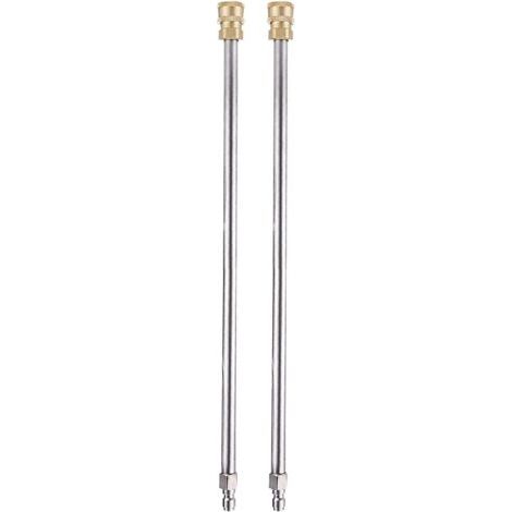 Ensemble de 2 rallonges de pistolet pour nettoyeur haute pression de 12 pouces avec raccord rapide 1/4 pouce pour nettoyeur haute pression (1/2)