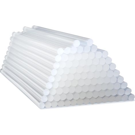 Tacwise 1562 Bâtons de Colle Chaude Extra-Longs, 7mm x 150mm, Lot de 100, Transparent (1/5)