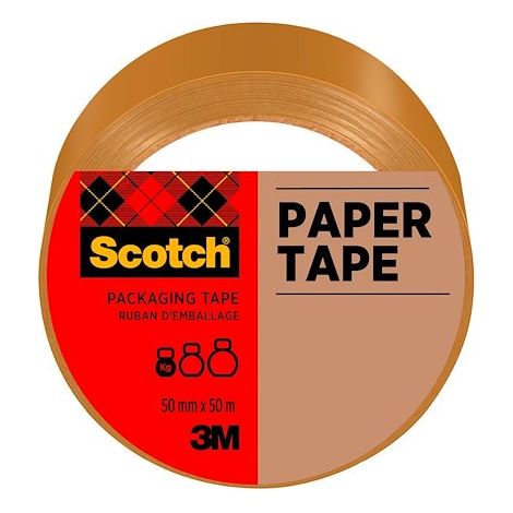 Ruban adhésif d'emballage kraft Scotch 50 mm x 50 m (1/2)