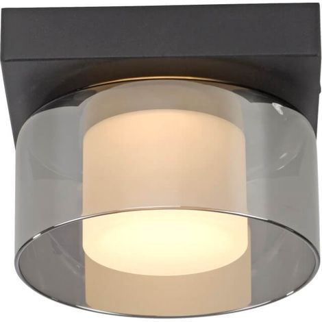 Plafonnier noir Rika 1 lumière noir - 6162-18