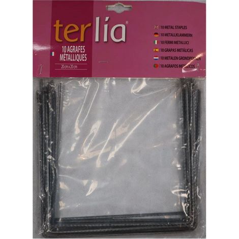 10 clip metallici 20x20 cm vilmorin