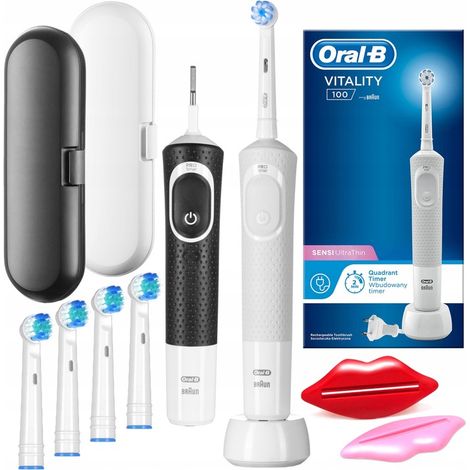 Oral-B Vitality Elektrische Zahnbürsten, 2er-Set