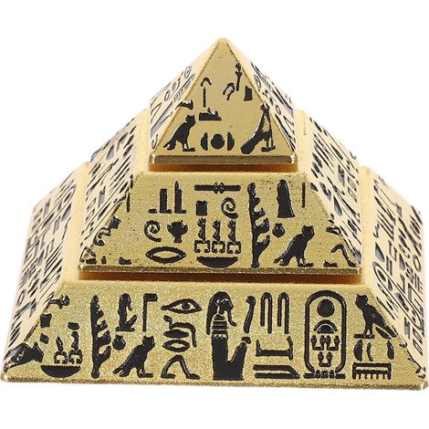 Miniature Égyptienne Résine Statue de Pyramide pour Décoration Intérieure Figurine de Égypte Antique Modèle de Pyramide Sculpture Égyptienne pour Maison ou Bureau (1/5)