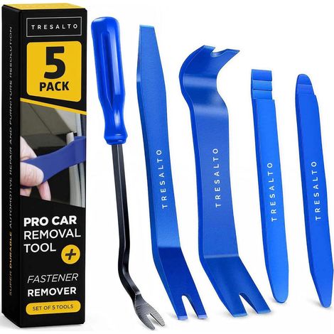 Kit d'outils de démontage de garniture de voiture sans rayures, panneaux de portière, fixations, moulage, tableaux de bord, moyeux, 5 pièces (1/5)