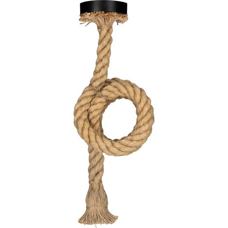 luminaire suspendu - bailey rope - e27 - 1.5 mètres - effet corde - bailey 141483
