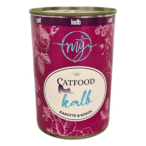 Vitello con pollo e carote  cibo per gatti  rafforzamento del sistema immunitario  My Catfood 400g (1/2)