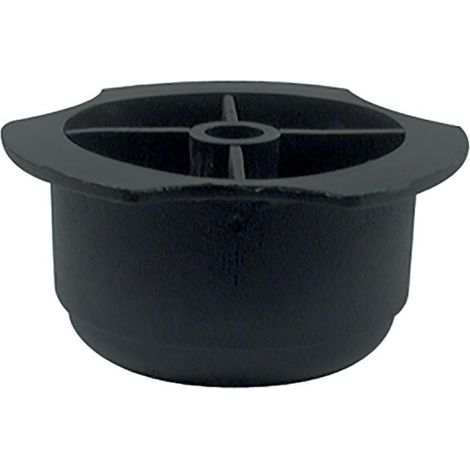 pata plástico primal d48 h30 negro  para tornillo rosca madera (1/2)