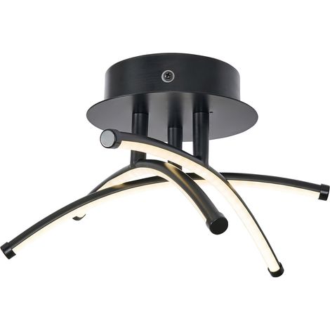 Forum Spa Mandra Black Cross-Over LED Bathroom Ceiling Light - SPA-36140-MBLK (1/3)