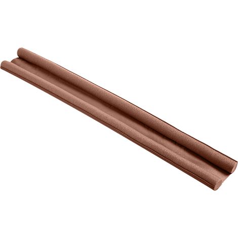 Bloque-froid sous porte, joint d'étanchéité pour bas de porte, bande d'isolation brun, 90 cm, auto-adhésif, coupe-froid (1/5)