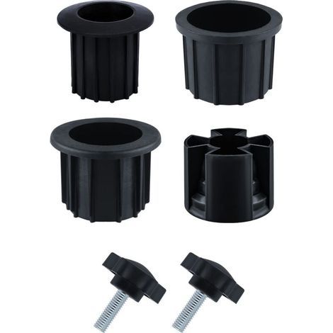 Accessory for internal combustion engine, 6-piece Umbrella Stand Parts, Parasol Base Accessories with Tightening Wire and Black Button, Patio Parasol Accessories for Patio Table, Balcony, Backyard (N (1/4)