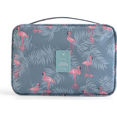 Trousse de toilette de voyage grande capacité et imperméable, convenant aux hommes et aux femmes – idéale pour la salle de sport, les voyages d'affaires et les vacances (1/5)