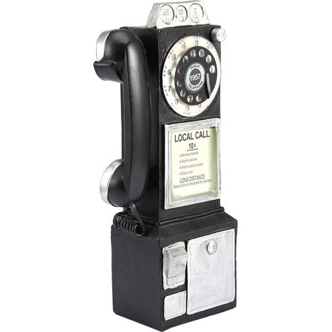 Retro-Telefonmodell im europäischen Stil, Deko-Elemente aus Kunstharz, Fensterdekoration, Fotorequisiten (1/5)