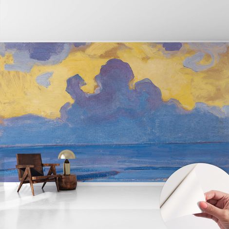 Papier peint autocollant avec imprimé décoratif pour salon et chambre à coucher Installation facile Paysage de nuages 416x254 cm (1/5)