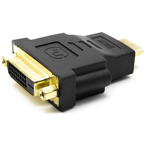 Goobay 68098 cambiador de género para cable HDMI DVI-D Negro (1/4)