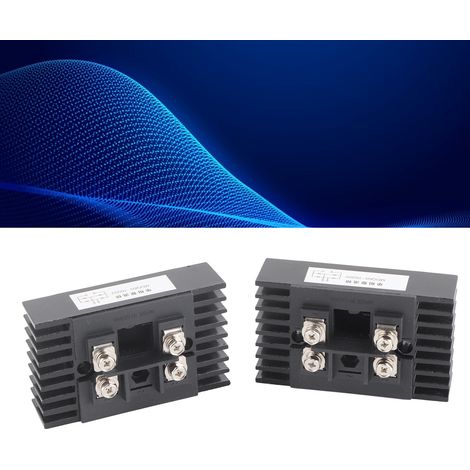 Schwarzer MDQ60A-1600V gekapselter Brückengleichrichter mit integriertem Kühlkörper und Ablenkblechen, Ersatz für den einphasigen Brückengleichrichter QL60A. (1/5)