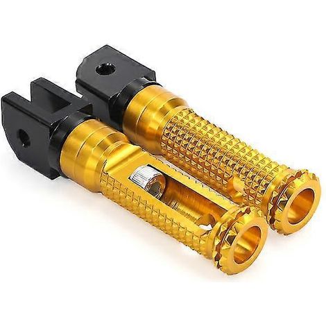 Fahrer- und Beifahrerfußrasten für Ducati 659, 696, 795, 796, 797, 1100 Motorradzubehör – Fußrastenadapter – Gold