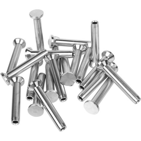 Packung mit 20 Edelstahl-Kugelgewindekappen (3/16 Zoll) für Terrassengeländer, unsichtbare Beschläge für Holz-/Metallgeländer, Kugelgewindekappe (3/16 Zoll) (1/5)