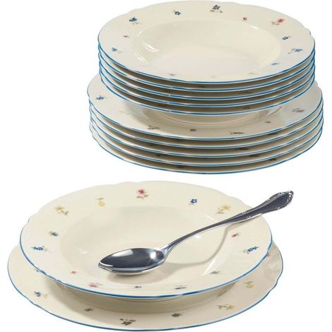 Tragar Marie-Luise Geschirrset beige 12 Teile