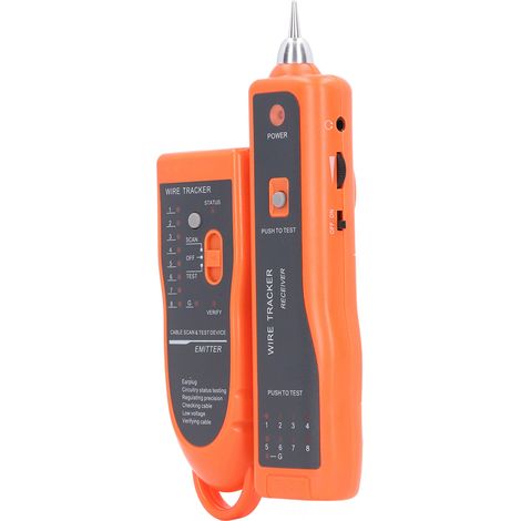 Détecteur de câbles multifonction avec traceur de fils, testeur pour réseaux de communication, kit complet (1/5)
