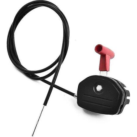 Lawnmower jardin outils 145cm alliage Lever tondeuse à gazon Throttle Cable interrupteur Lever contrôle poignée kit (1/5)