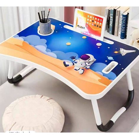 Trade Shop - Tavolino Pieghevole Astronauta Supporto Pc Portatile Laptop Salvaspazio Casa -