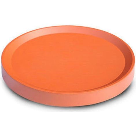 Support rond pour pot de fleurs, robuste et anti-déformation, avec roulettes (Couleur : Rouge brique) (1/5)