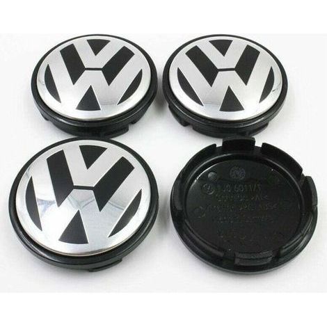 Lot de 4 cache-moyeux aluminium 76mm – Alliage aluminium et plastique ABS – Résistance aux chocs et à la corrosion – Remplacement esthétique (1/3)