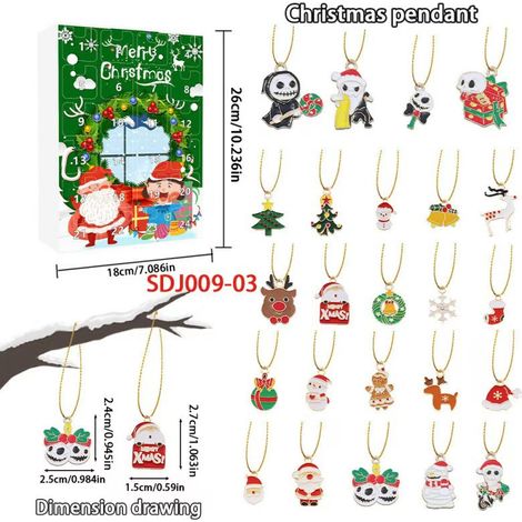 New Creative Christmas Series Blind Box Christmas 24-Day Calendar Box Cartoon Snowman Surprise Box - SDJ009—03 -