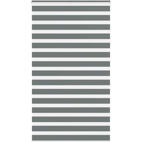 Doppelrollo Dunkelgrau 135x230 cm Stoffbreite 130,9 cm Polyester
