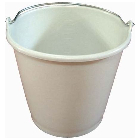 ALUMINIUM ET PLASTIQ SEAU MENAGE 16L GRADUE GRIS MOUCHETE RIVS16