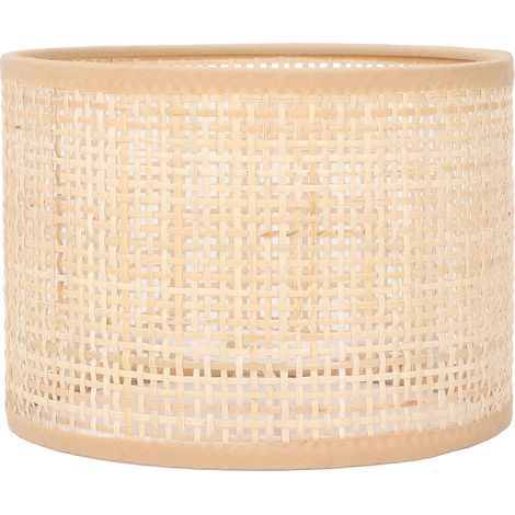 Abat-jour en Rotin Couverture Vintage E27 Lustre pour E14 Rotin tissé Abat-jour carré Maille Forme Table Lampe Abat-jour Abat-jour (1/5)