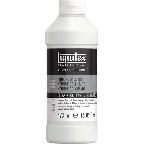 Medium de lissage - Brillant - Liquitex - Peinture acrylique - Bidon de 473 ml (1/4)