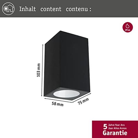 Paulmann Flame applique murale LED antracite esterno (1/3)