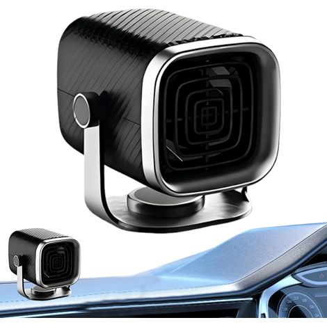 Chauffage de voiture pour véhicule – Ventilateur de désembuage de fenêtre 2 en 1, chauffage rapide à brancher pour pare-brise de refroidissement à air chaud, fenêtre de camion par temps (1/5)