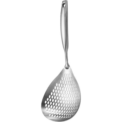 Écumoire À Friture - Écumoire En Acier Inoxydable - Pour Friture Huile Chaude - Diamètre 14,3 Cm - Longueur 37,5 Cm - 1 Pièce (1/5)
