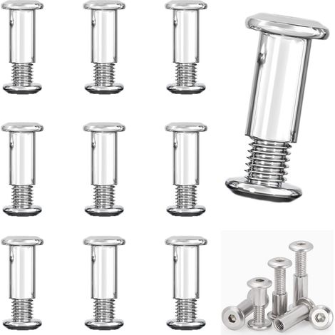 Lot de 10 Boulons Tire-Fond M8 x 20 mm, Boulons à Expansion Hex, pour Scellement Chimique, Cheville Beton, Anti-Effraction, Ingénierie, etc (1/5)