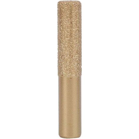 Mèches de défonceuse diamantées à queue droite brasée en or pour pierre de quartz marbre couteau à joint 12.7 x 13.5 x 75mm (1/4)