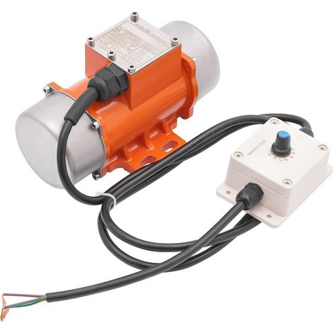 Petit Moteur Vibrateur De Béton Sans Balais Moteur Vibrant de Vibration à Faible Bruit Angle Excentrique Réglable 220 V Maximum 3000 tr/min Pour Appareils De Machines Avec Régulateur De Vitesse