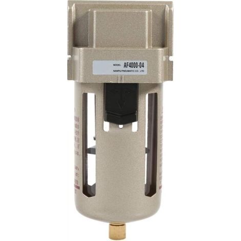 Compressor Water Trap, Water Moisture Separator Regulator Accessories, 1/2 Inch Air Filter Compressor for Parts Replacement (1/4)