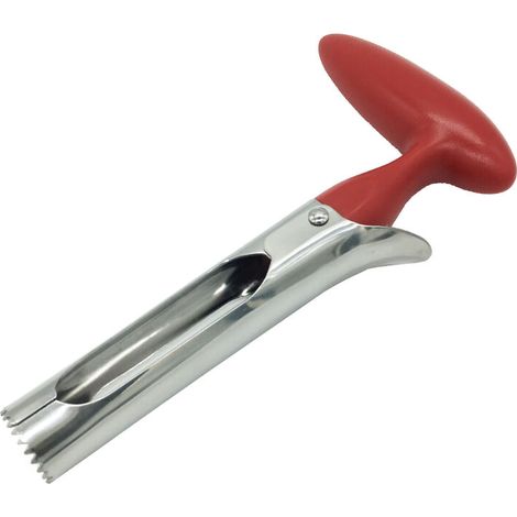 Vide-Pomme en Acier Inoxydable Outil avec Lame Dentelée, pour la Maison et Cuisine (Rouge) (1/5)
