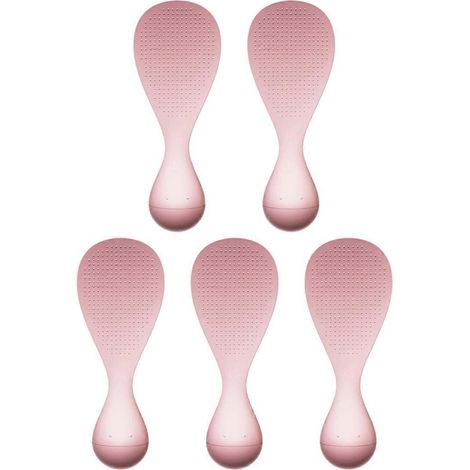 5-teiliges antihaftbeschichtetes Reislöffel-Set, Reiskelle für Kochgeschirr – Rosa
