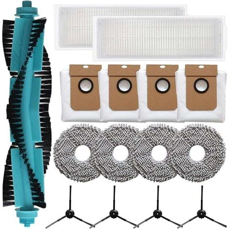 Set di ricambio da 15 pezzi per l'aspirapolvere robot Cecotec Conga 13090 Revol Home: spazzola principale, spazzola laterale, filtro, Chi-Crezuo-Crezuo