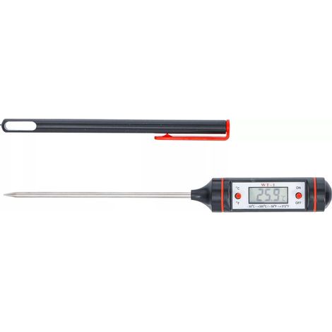 TERMOMETRO DIGITALE CON SONDA IN ACCIAIO INOX BGS da -50 a +300 GRADI