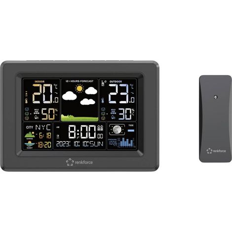 Renkforce RF-4883630 Stazione meteo digitale Numero di sensori max. 3 (1/5)