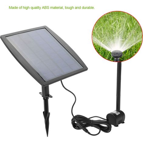 Pompe à eau solaire 2,5W pour bassin, étang, jardin, plantes et aquarium, fontaine autonome avec panneau photovoltaïque, idéale pour piscine et décoration extérieure. (1/5)