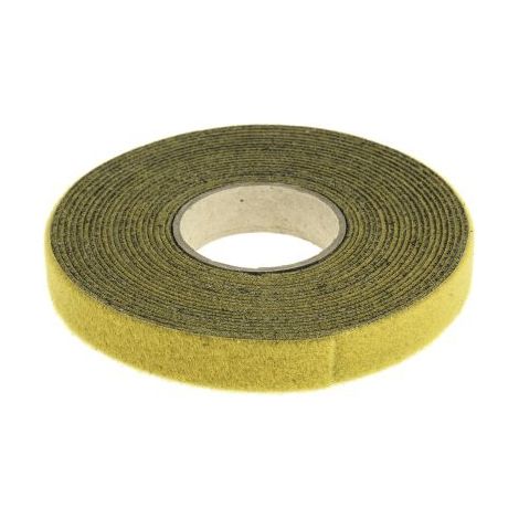 Serre-fils velcro RS PRO Jaune, 5m 16 mm Ruban ( Prix pour Bobine de 5 Mètres )