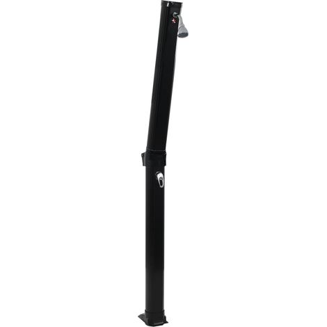 Douche solaire pliable Noir 214 cm 23 L (1/5)