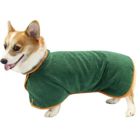 Peignoir pour chien en microfibre ultra-absorbante et séchante - XL (1/5)